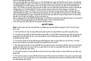 Quyết định 19/2009/QĐ-UBND bảng giá các loại đất trong phạm vi tỉnh Trà Vinh năm 2010