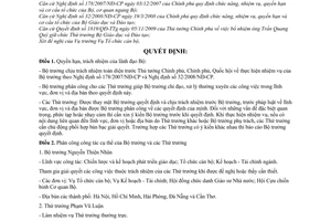 Quyết định 8978/QĐ-BGDĐT phân công công tác Bộ trưởng Thứ trưởng