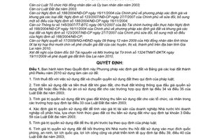 Quyết định 39/2009/QĐ-UBND  bảng giá các loại đất trên địa bàn thành phố Pleiku, tỉnh Gia Lai năm 2010