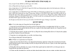 Quyết định 118/2009/QĐ-UBND chức năng nhiệm vụ quyền hạn cơ cấu Trung tâm Lưu trữ Nghệ An