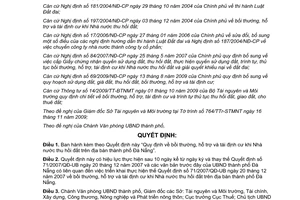Quyết định 36/2009/QĐ-UBND bồi thường hỗ trợ và tái định cư Nhà nước thu hồi đất