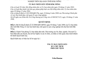 Quyết định 25/2009/QĐ-UBND bãi bỏ Quyết định 22/2006/QĐ-UBND