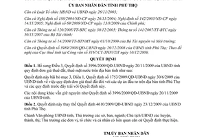 Quyết định 4656/2009/QĐ-UBND bổ sung Quyết định 3996/2009/QĐ-UBND