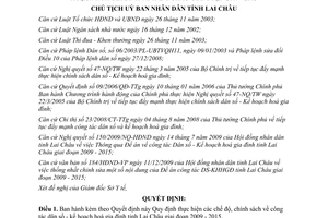 Quyết định 39/2009/QĐ-UBND công tác dân số kế hoạch hoá gia đình Lai Châu 2009 2015