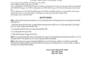 Quyết định 173/2009/QĐ-UBND thu lệ phí trước bạ xe ô tô chở người dưới 10 chỗ ngồi trên địa bàn tỉnh Bắc Ninh