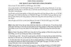 Quyết định 3297/QĐ-UBND năm 2009 TTHC theo cơ chế một cửa tại Sở Nông nghiệp