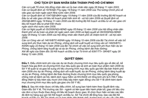 Quyết định 5962/QĐ-UBND điều chỉnh, chỉ tiêu chương trình mục tiêu quốc gia trên địa bàn thành phố