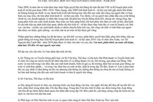 Chỉ thị 16/CT-UBND tổ chức đón tết Nguyên đán Canh Dần 2010 An Giang