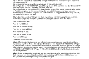 Thông tư 85/2009/TT-BNNPTNT Danh mục bổ sung phân bón được phép sản xuất, kinh doanh sử dụng ở Việt Nam