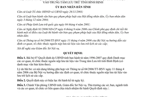 Quyết định 882/QĐ-UBND bãi bỏ văn bản UBND Bình Định ban hành từ năm 1996 – 2007