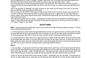 Quyết định 67/2009/QĐ-UBND công bố bộ thủ tục hành chính Cấp tỉnh