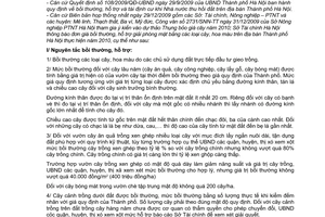 Thông báo 6838/STC-BG đơn giá bồi thường, hỗ trợ giải phóng mặt bằng cây, hoa