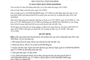 Quyết định 33/2009/QĐ-UBND chính sách hỗ trợ sản xuất lúa tái sinh Ninh Bình