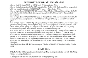 Quyết định 1904/QĐ-UBND phê duyệt khu vực cấm, tạm thời cấm hoạt động