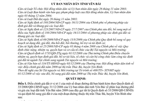 Quyết định 27/2009/QĐ-UBND điều chỉnh giá đất năm 2009 tại thị trấn Thác Bà, huyện Yên Bình, tỉnh Yên Bái