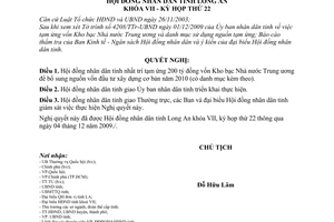 Nghị quyết 118/2009/NQ-HĐND tạm ứng sử dụng vốn kho bạc nhà nước trung ương