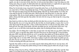 Chỉ thị 26/CT-UBND tăng cường các biện pháp quản lý vệ sinh an toàn thực phẩm