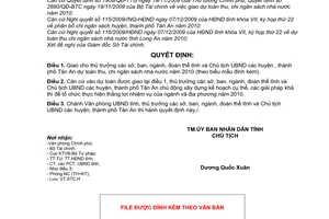 Quyết định 68/2009/QĐ-UBND giao dự toán thu, chi ngân sách nhà nước năm 2010