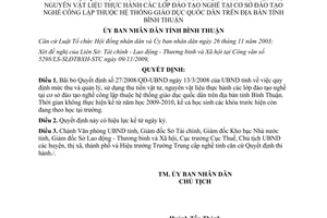 Quyết định 3512/QĐ-UBND năm 2009 cãi bỏ mức thu quản lý sử dụng thu tiền vật tư