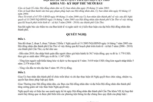 Nghị quyết 11/2009/NQ-HĐND sửa đổi Nghị quyết 31/2005/NQ-HĐND thông qua Kế hoạch phát triển kinh tế - xã hội 5 năm (2006 - 2010)