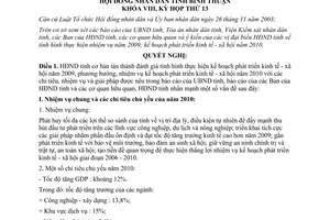 Nghị quyết 90/2009/NQ-HĐND kế hoạch phát triển kinh tế xã hội Bình Thuận 2010