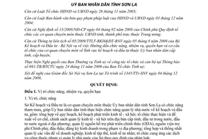 Quyết định 43/2009/QĐ-UBND chức năng nhiệm vụ quyền hạn Sở Kế hoạch Đầu tư