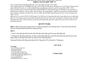 Nghị quyết 29/2009/NQ-HĐND Tiêu chí định mức phân bổ vốn Chương trình 135 giai đoạn II trên địa bàn tỉnh Sóc Trăng