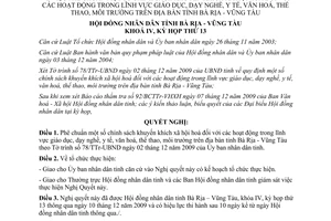 Nghị quyết 17/2009/NQ-HĐND khuyến khích xã hội hoá lĩnh vực giáo dục dạy nghề