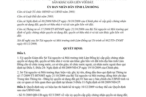 Quyết định 3059/QĐ-UBND 2009 ủy quyền cấp giấy chứng nhận quyền sử dụng đất Lâm Đồng