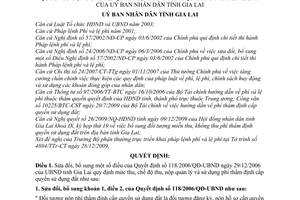 Quyết định 65/2009/QĐ-UBND sửa đổi Quyết định 118/2006QĐ-UBND mức thu, chế độ thu, nộp quản lý sử dụng phí thẩm định cấp quyền sử dụng đất