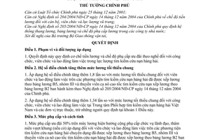 Quyết định 141/2009/QĐ-TTg  cơ chế tiền lương chế độ phụ cấp ưu đãi  nghề lực lượng tìm kiếm cứu nạn hàng hải