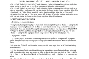 Thông tư 24/2009/TT-BKHCN hướng dẫn Nghị định 54/2009/NĐ-CP xử phạt vi phạm hành chính trong lĩnh vực tiêu chuẩn, đo lường chất lượng sản phẩm