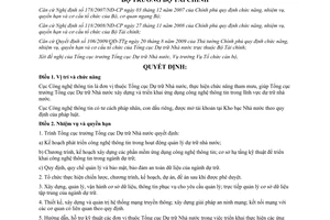 Quyết định 3115/QĐ- BTC  chức năng, nhiệm vụ, quyền hạn và cơ cấu tổ chức