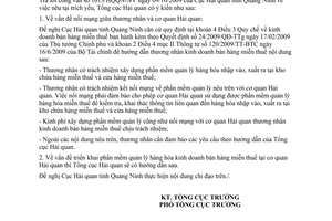 Công văn 7420/TCHQ-GSQL vướng mắc thực hiện Quyết định 24/2009/QĐ-TTg