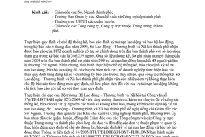 Công văn 9957/LĐTBXH-TTr thực hiện báo cáo định kỳ tai nạn bảo hộ lao động năm 2009