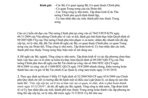 Công văn 17776/BTC-QLCS đẩy nhanh tiến độ sắp xếp lại, xử lý nhà, đất theo Quyết định 09/2007/QĐ-TTg