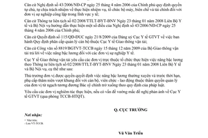 Công văn 659/CYT-TCCB nâng bậc lương đơn vị sự nghiệp Y tế