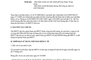 Công văn 4873/BHXH-BT hướng dẫn thời hạn sử dụng thẻ bảo hiểm y tế