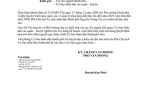 Công văn 9865/VP-ĐTMT thực hiện Chiến lược quốc gia quản lý tổng hợp chất thải rắn đến năm 2025, tầm nhìn đến năm 2050