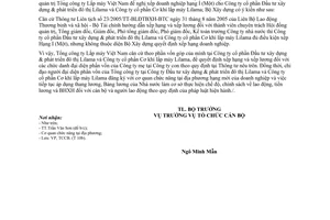 Công văn 584/BXD-TCCB xếp hạng doanh nghiệp Công ty cổ phần Đầu tư xây dựng phát triển đô thị Lilama