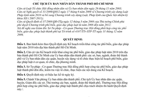 Quyết định 338/QĐ-UBND  Kế hoạch triển khai công tác phổ biến, giáo dục pháp luật năm 2010
