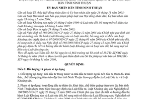 Quyết định 22/2010/QĐ-UBND tiêu chí lựa chọn và các yêu cầu nhà đầu tư thực hiện dự án thăm dò, khai thác và chế biến quặng titan