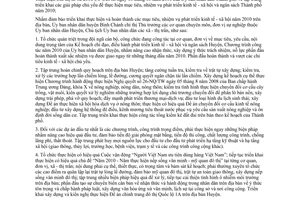 Chỉ thị 01/2010/CT-UBND tập trung triển khai các giải pháp chủ yếu để thực hiện mục tiêu, nhiệm vụ phát triển kinh tế - xã hội