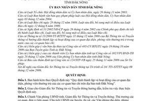 Quyết định 02/2010/QĐ-UBND thành lập hoạt động cơ quan đại diện