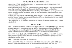 Quyết định 132/2010/QĐ-UBND bãi bỏ bồi thường, hỗ trợ và tái định cư