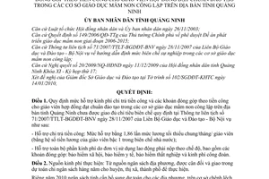 Quyết định 234/2010/QĐ-UBND mức hỗ trợ kinh phí chi trả tiền công các khoản đóng góp theo tiền công cho giáo viên hợp đồng đạt chuẩn đào tạo