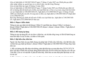 Thông tư 03/2010/TT-BCT  bảo vệ an toàn công trình lưới điện cao áp