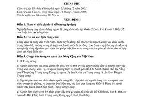 Nghị định 06/2010/NĐ-CP quy định những người là công chức