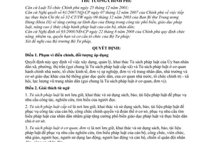 Quyết định 06/2010/QĐ-TTg xây dựng, quản lý, khai thác tủ sách pháp luật