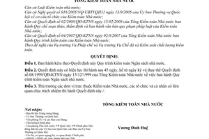 Quyết định 01/2010/QĐ-KTNN Quy trình kiểm toán Ngân sách nhà nước